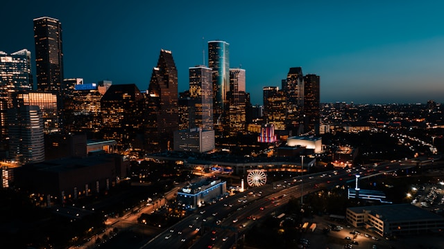 A photo of city life