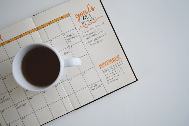 A photo of days and months