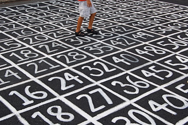 A photo of numbers}}